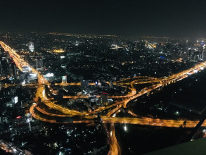 Bangkok by night vue du haut